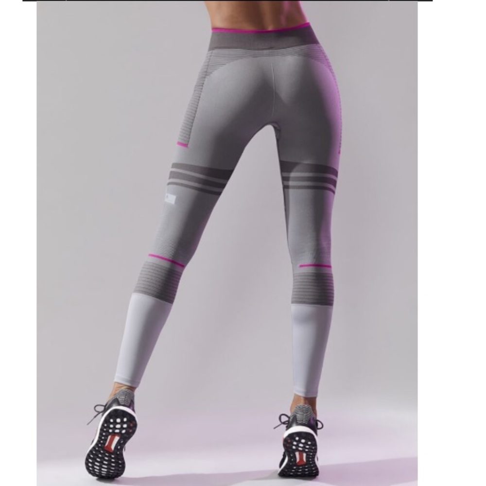 Stella McCartney Adidas Leggings Gray/ Pink Sz M